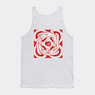 Valentine Red And White Tiles Tank Top